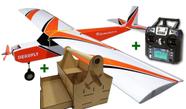 Aeromodelo Treinador Telemaster Completo Controle 6 Ch Kit 5