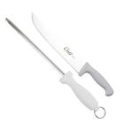 Afiador Chaira 12'' Aço Carbono Faca Inox Profissional 10