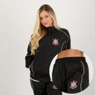 Agasalho Corinthians Trilobal Twist Feminino Preto - Spr