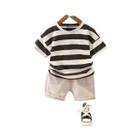 Agasalho Infantil Dinossauro - Camiseta e Shorts Jeans para Meninos (1-5 anos)