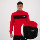 Agasalho Puma Poly CL Vermelho e Preto