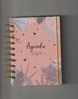 Agenda 2024 Pequena Hot Stamp Floral Ramos E Cores Capa Dura - D'PRESENTES