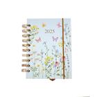 Agenda 2025 Pequena Espiral Floral Primavera Glitter - FWB