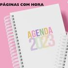 Agenda Capa Dura 2023 Candy Calendário Notas Organizadas Ano Novo Papelaria Fofa Organização Escritório Home Office - Paper Art da Bá