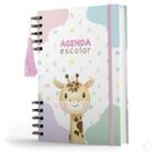 Agenda Creche Infantil Capa Dura Minha Rotina Menina Girafa - NISTI PRINT