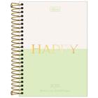 Agenda Espiral Diária Happy 2025 M5 12,9 x 18,7cm TILIBRA