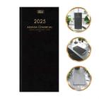 Agenda Executiva/Comercial Costurada 2025 Tilibra 208 Folhas Formato Grande 12,3 x 27,5cm