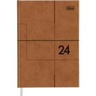 Agenda Executiva Costurada Diária 12,3 x 16,6 cm Prátika Master 2024 Tilibra Ref 20184