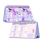 Agenda Permanente Planner Feminina Suporte Horizontal Mesa