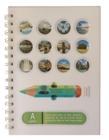 Agenda Planner Caderno Caderneta A5 Paisagens Espiral Dupla Folhas Pautadas