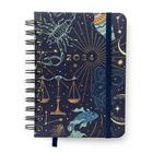 Agenda Planner Wire-O 2024 Astral Diaria 11,5X16 Cartas Do Zodiaco Azul Cícero