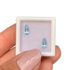 Água Marinha Azul Gota Par 1,03ct (2)