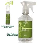 Água Perfumada Para Tecidos 500ml e Perfume Ambiente Spray Bamboo 60ml