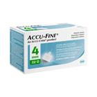 Agulha accu-fine 4mm com 100 unidades