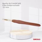 Agulha de Crochê Soft Emborrachada Círculo de 5,5mm