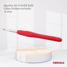 Agulha de Crochê Soft Emborrachada Círculo de 6mm