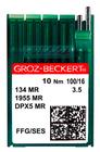 Agulha Para Máquina De Costura Cabo Grosso 134 MR DP X 5 MR Ponta Redonda Pacote Com 10 Unidades
