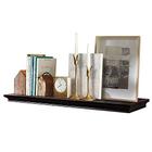 AHDECOR Prateleiras Flutuantes Profundas Display Ledge Shelf com Cobertor Invisível, 36 in, Espresso Brown