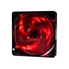 Air Cooler fan Barato Gamer LED Vermelho 120mm Laminas Translucidas Silencioso
