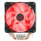 Air Cooler Redragon Tyr, LED Vermelho, Intel e AMD, 120mm, Preto - CC-9104R