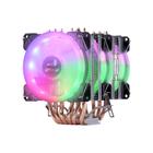 Air Cooler RGB Para Processador Intel AMD 3 Ventoinhas Fan CPU Dissipador Cobre Gabinete Desktop