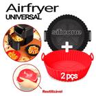 air fryer 4 5 litros Cesta forro forma protetor silicone microondas forninho reutilizável