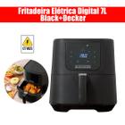 Air Fryer de Cesto Quadrado Para Lamchonete Black+Decker AFD7QBR Preto 127v 1700w