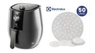 Air Fryer Electrolux 4L Cinza (EAF30) + Papel Protetor Antiaderente Electrolux Air Fryer Kit 50 Unidades