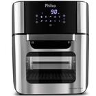 Air Fryer Oven 4 em 1 Philco 12 Litros 1800W PFR2200P 220V Preto/Prata