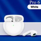 Air Pro 6 TWS Fones de ouvido sem fio, fones de ouvido Bluetooth, Mic Pods, fones de ouvido intra-auriculares, fones de ouvido, novos, originais