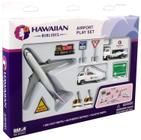 Airport Playset Daron Hawaiian Airlines em metal fundido branco