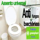 Ajuste Universal Tampa de Vaso Sanitário Macia Resistente Anatômica Assento Banheiro - Cipla