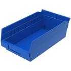 Akro-Mils 30130 Caixa de Plástico Nesting Shelf Bin Box, (12 polegadas x 6-1/2-polegadas x 4 polegadas), azul, (12-Pack)