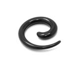 Alargador Espiral Acrílico Preto