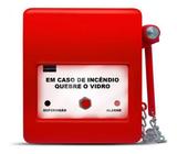 Alarme Acionador De Incêndio Com Martelo Led De Supervisão