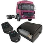 Alarme caminhões auto 12v e 24v fks fk902 2 controles linha pesada corta ignição bloqueador e trava - Fks Industria Eletronica Ltda.