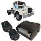 Alarme caminhões auto 12v e 24v fks fk902 2 controles linha pesada corta ignição bloqueador e trava