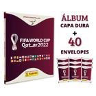 Album Capa Dura + 40 Envelopes Figurinhas Copa Qatar 2022 - Panini