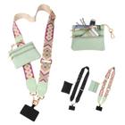 Alça de Telefone Yicengy com Bolsa e Zíper - Verde