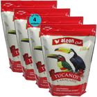 Alcon club tucanos e araçaris 450g super premium kit com 4