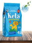 Alfa Pet Areia Higiênica Kets Azul Para Gatos - 4Kg