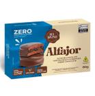 Alfajor Chocolate com Recheio e Cobertura Chocolate Zem Glúten Vegano Zero Açúcar Seu Divino 80 G