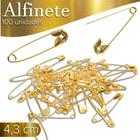 Alfinete De Segurança 03 Ouro - Pacote Com 100 Unidades - Nybc