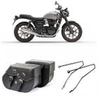 Alforge Bolsa Moto Custom 30 Litros Com Afastador Triumph Bonneville T 120 - Tondin Forza