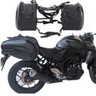 Alforge Para Moto 58l Original Lateral Rígida + Capas Chuva - BASLU