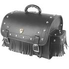 Alforge Traseiro (Sissy Bag) Custom Para Capacete 35 Litros Sintético C/ Cravos e Franjas
