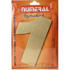 Algarismo 1 Numeral 125mm Ouro Escovado 200-1 - Numeral Ind