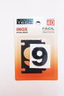Algarismo 9 para Identificação Predial Inox Polido 4cm
