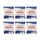 Algodao Apolo 100G Bolas Brancas - Kit Com 6Un