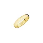 Aliança de Casamento Ouro 10k Meia Cana Lisa 4mm